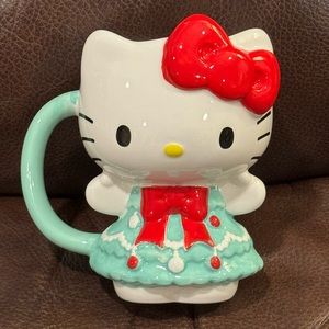 Hello Kitty in Christmas Tree Dress 22oz Figural Mug